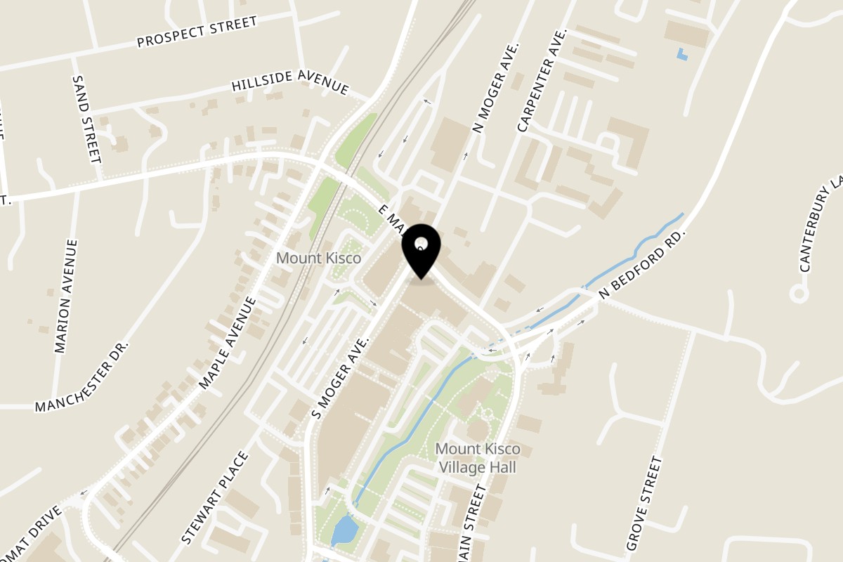 Map showing the location of Badageoni on 26 E Main St in Mt Kisco